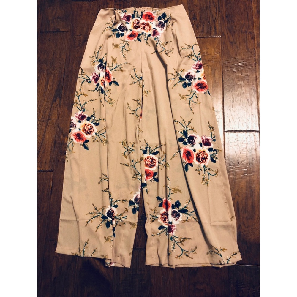 High Waisted Palazzo Trousers
